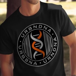 URBNDNA Logo Black Orange White Double Helix T-Shirt Long Sleeve T-Shirt