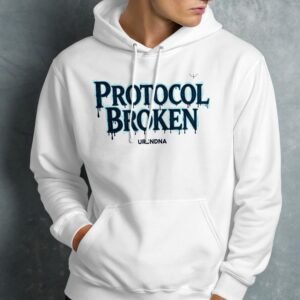 URBANDNA Protocol Broken Cyberpunk Glitch Hoodie